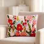 Secret Oasis Embroidered Cotton Cover 50x35cm Nestasia