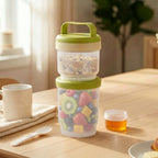 Stacko Breakfast Salad Box With Dressing Cup Green 1020ml Nestasia