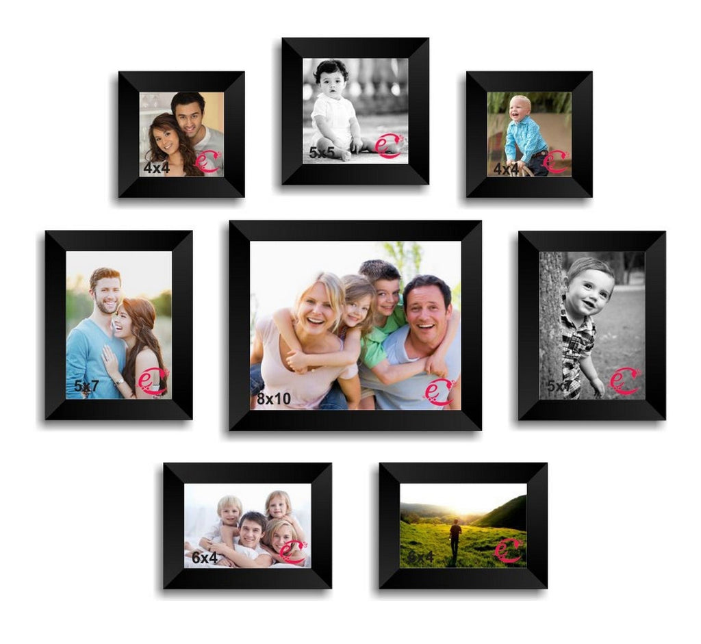 Memory Wall Collage Photo Frame Set of 8 individual photo frames Kafalo