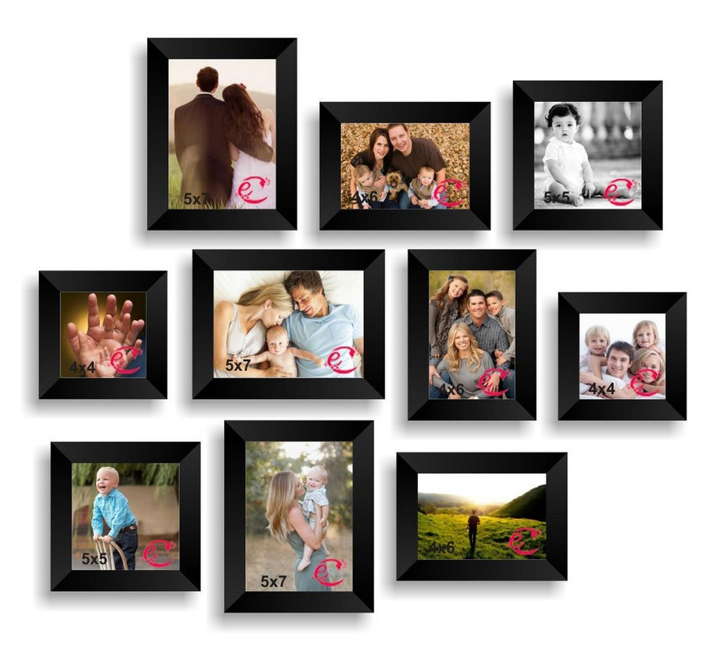 Memory Wall Collage Photo Frame Set of 10 individual photo frames Kafalo