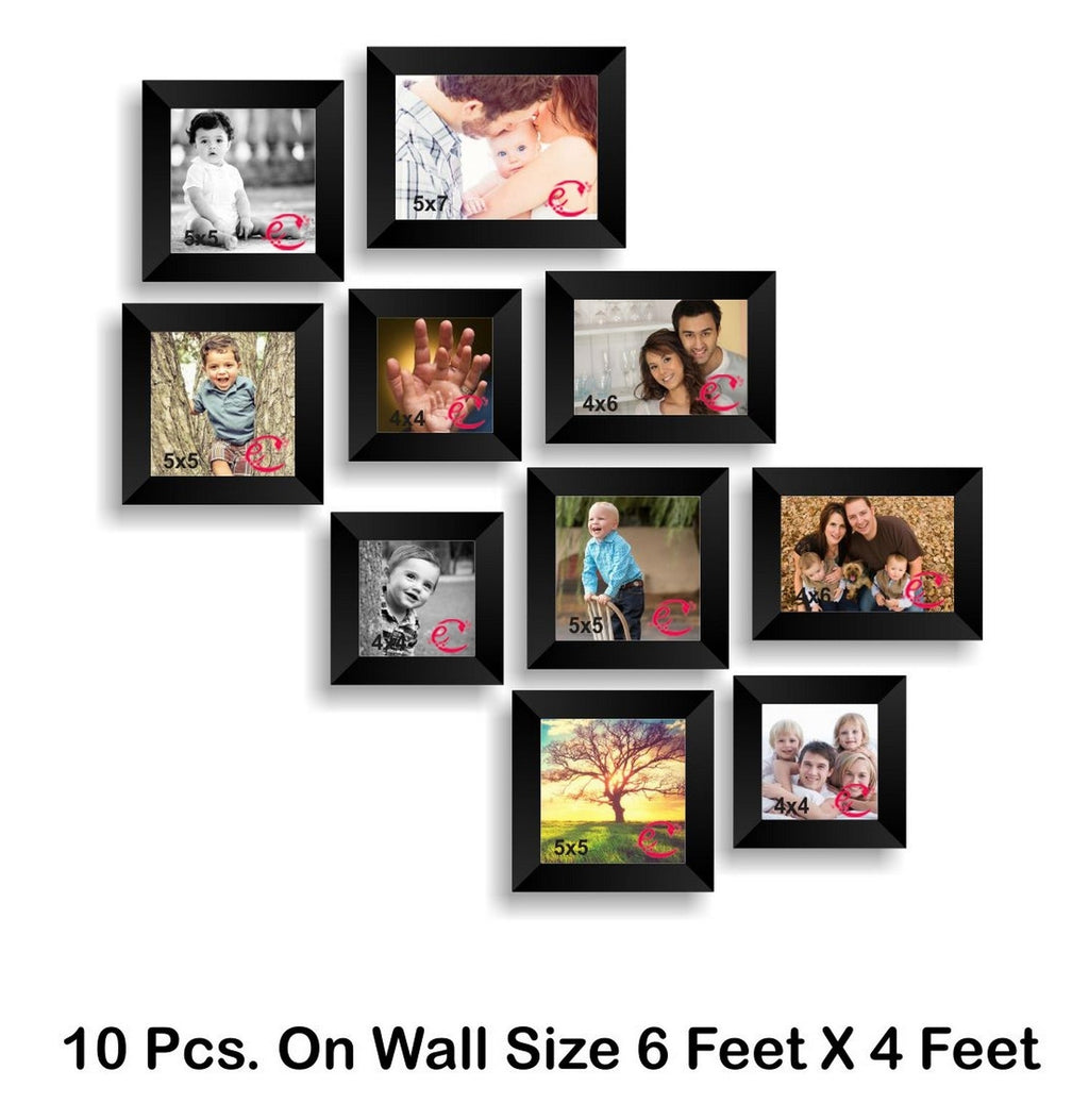 Memory Wall Collage Photo Frame Set of 10 individual photo frames Kafalo