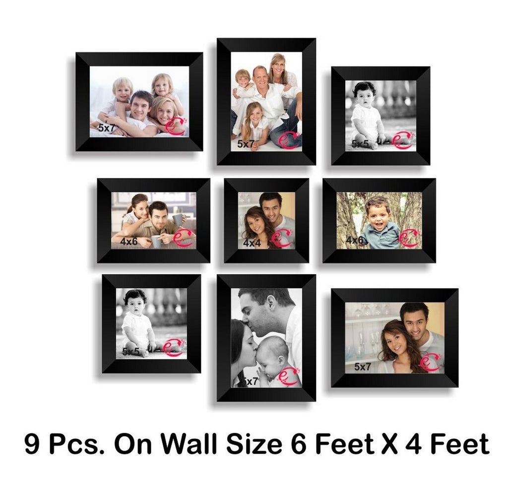 Memory Wall Collage Photo Frame Set of 9 individual photo frames Kafalo