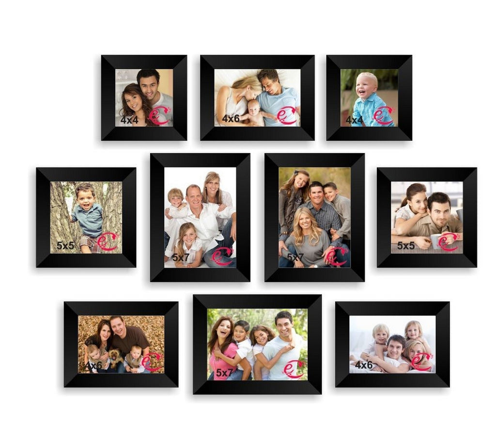 Memory Wall Collage Photo Frame Set of 10 individual photo frames Kafalo