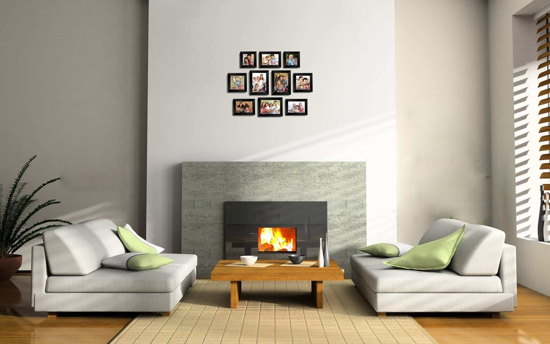 Memory Wall Collage Photo Frame Set of 10 individual photo frames Kafalo