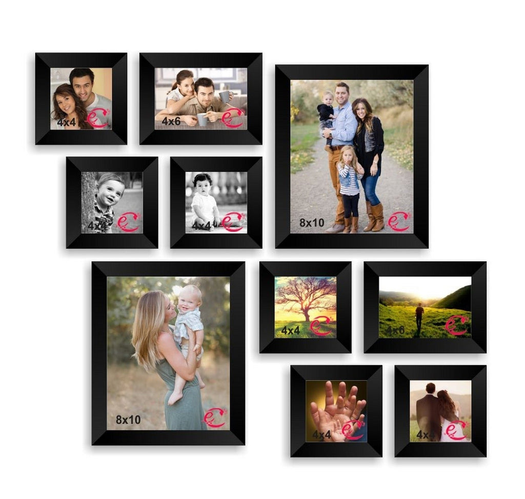 Memory Wall Collage Photo Frame Set of 10 individual photo frames Kafalo