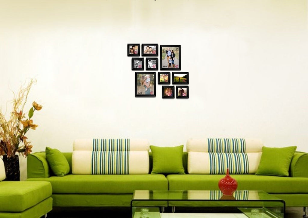Memory Wall Collage Photo Frame Set of 10 individual photo frames Kafalo