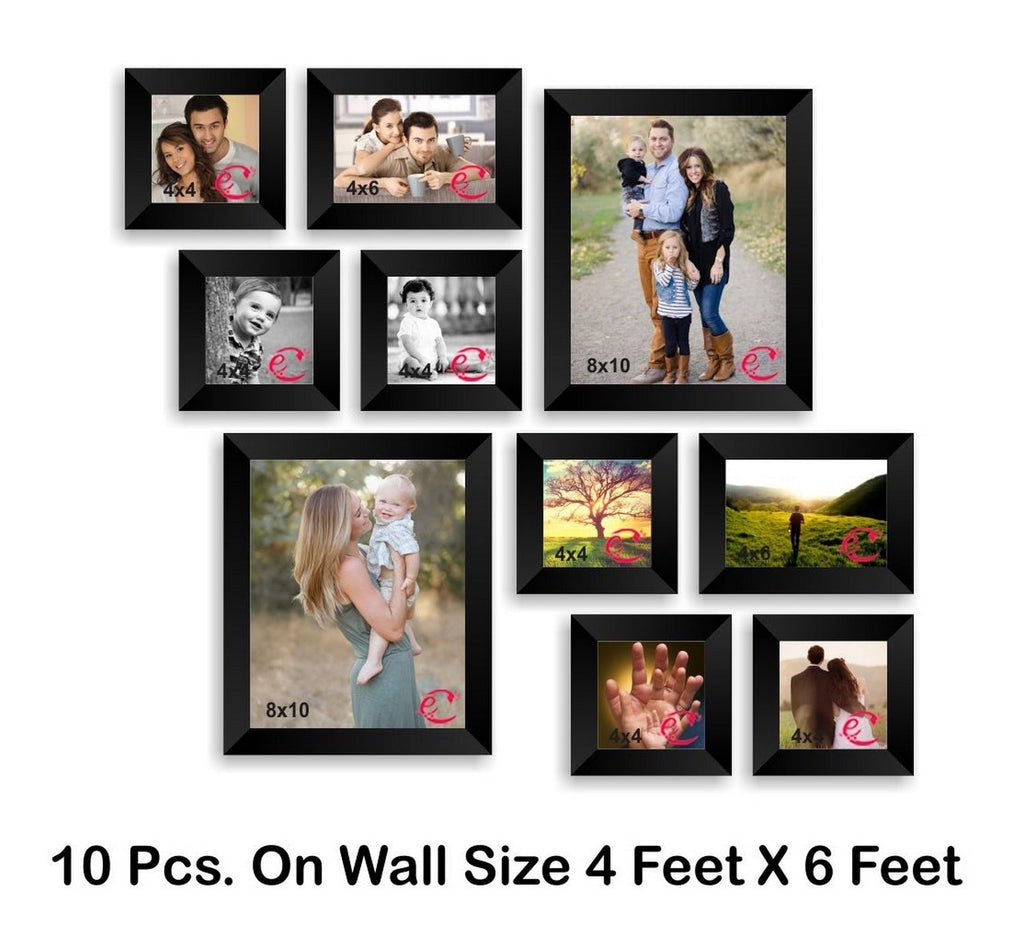 Memory Wall Collage Photo Frame Set of 10 individual photo frames Kafalo