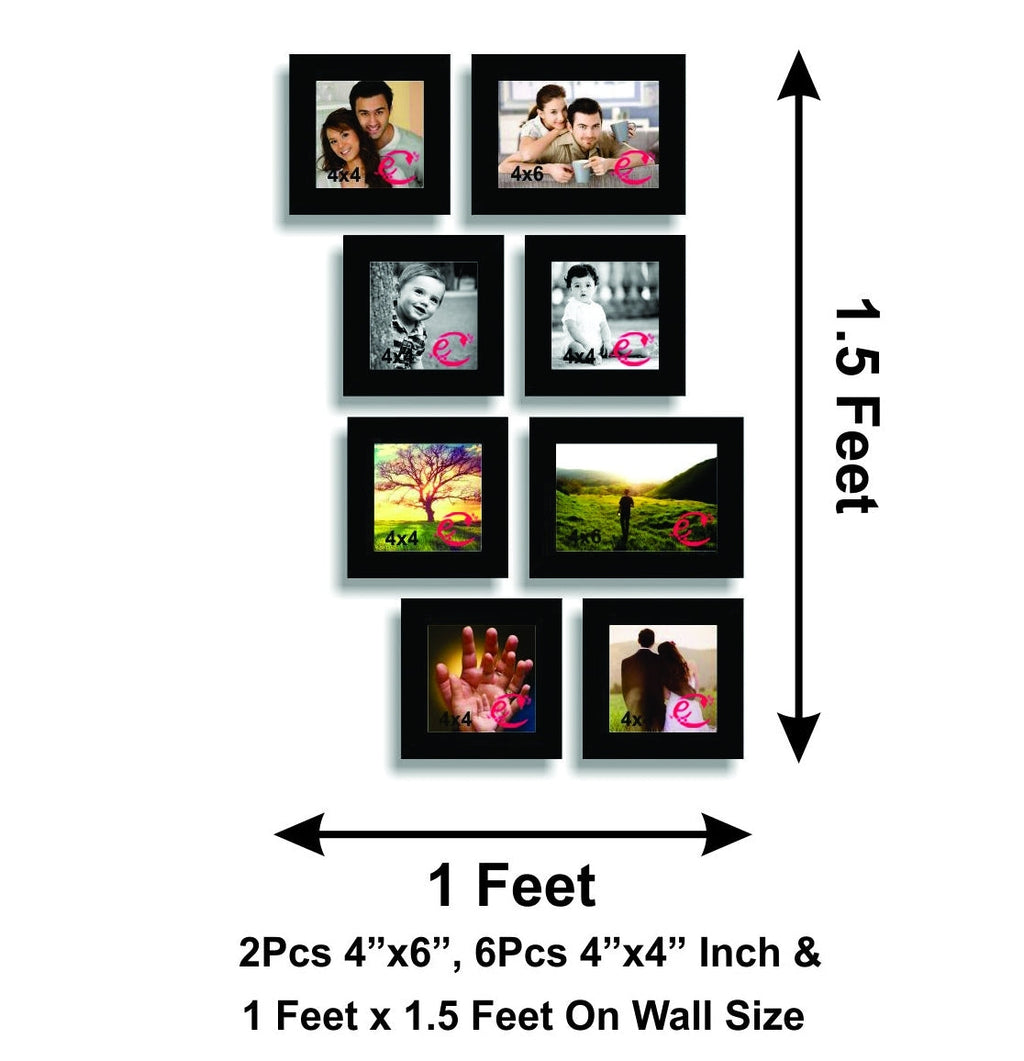 Memory Wall Collage Photo Frame Set of 8 individual photo frames Kafalo