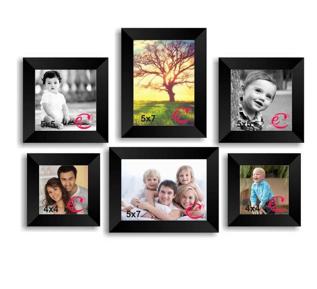 Memory Wall Collage Photo Frame Set of 6 individual photo frames Kafalo