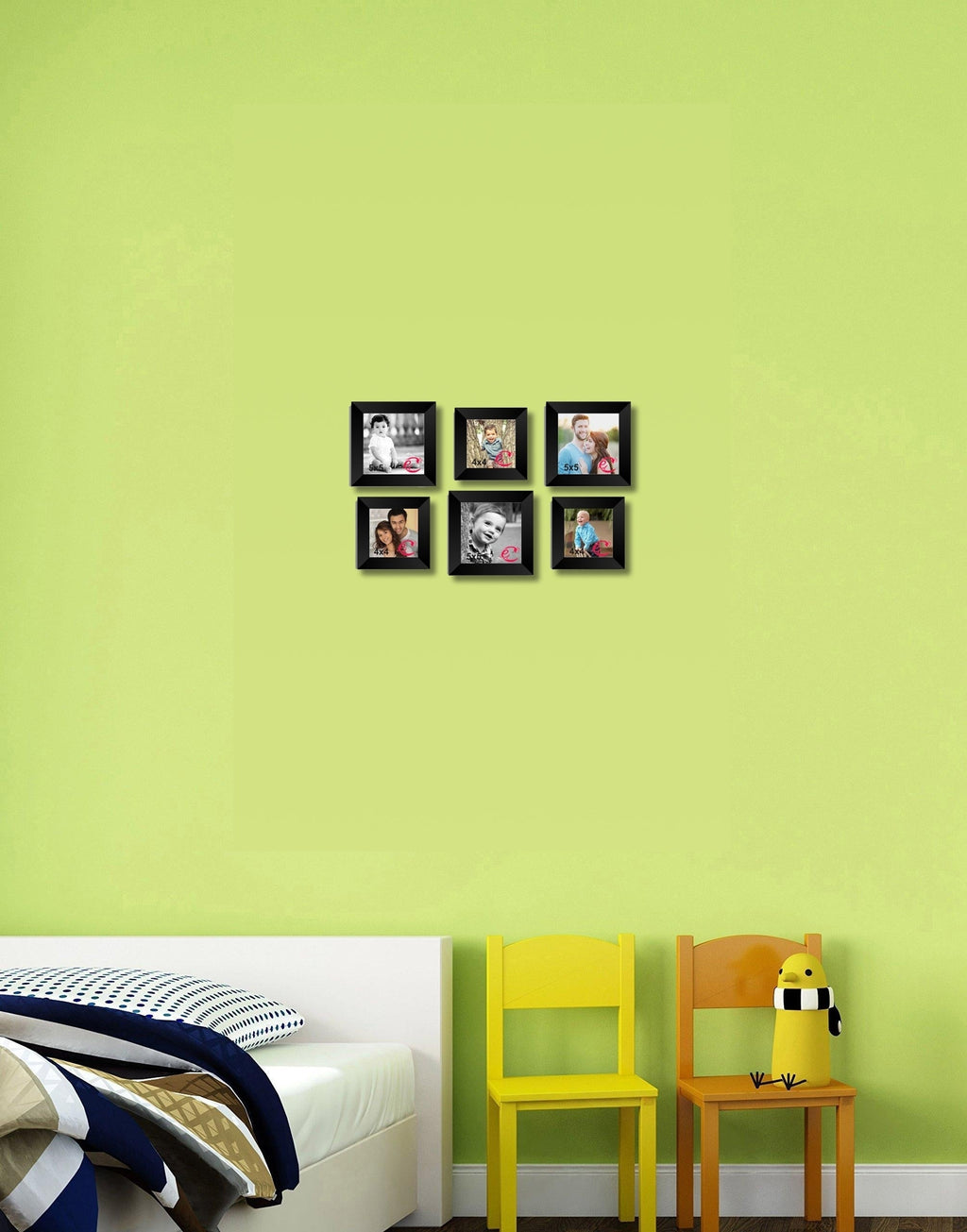 Memory Wall Collage Photo Frame Set of 6 individual photo frames Kafalo