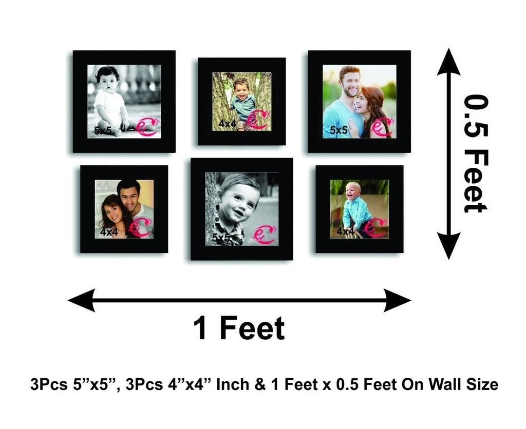 Memory Wall Collage Photo Frame Set of 6 individual photo frames Kafalo
