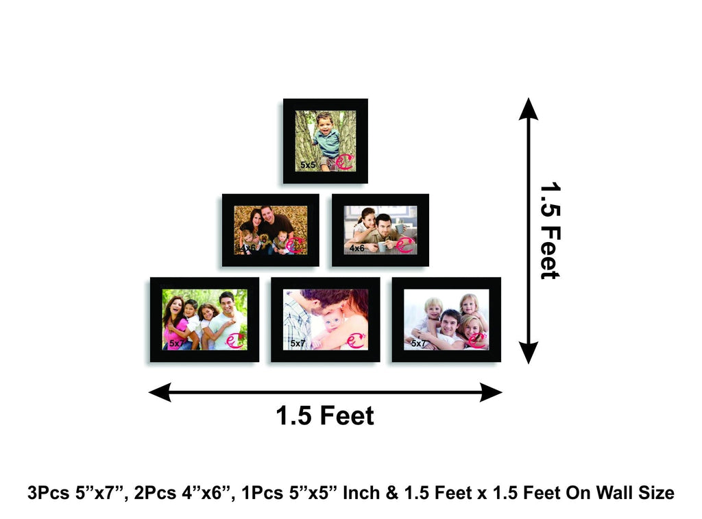 Memory Wall Collage Photo Frame Set of 6 individual photo frames Kafalo