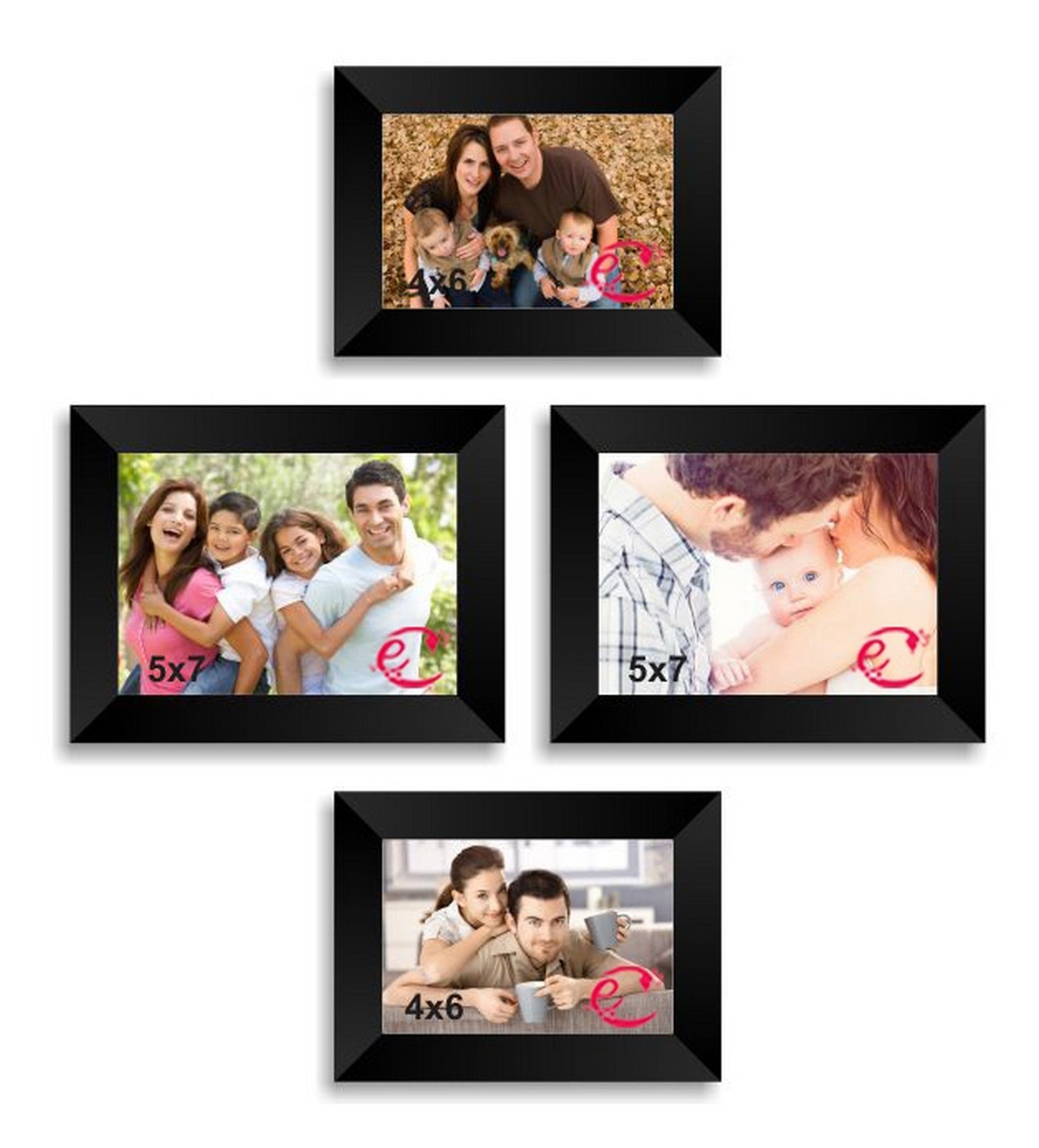Memory Wall Collage Photo Frame Set of 4 individual photo frames Kafalo