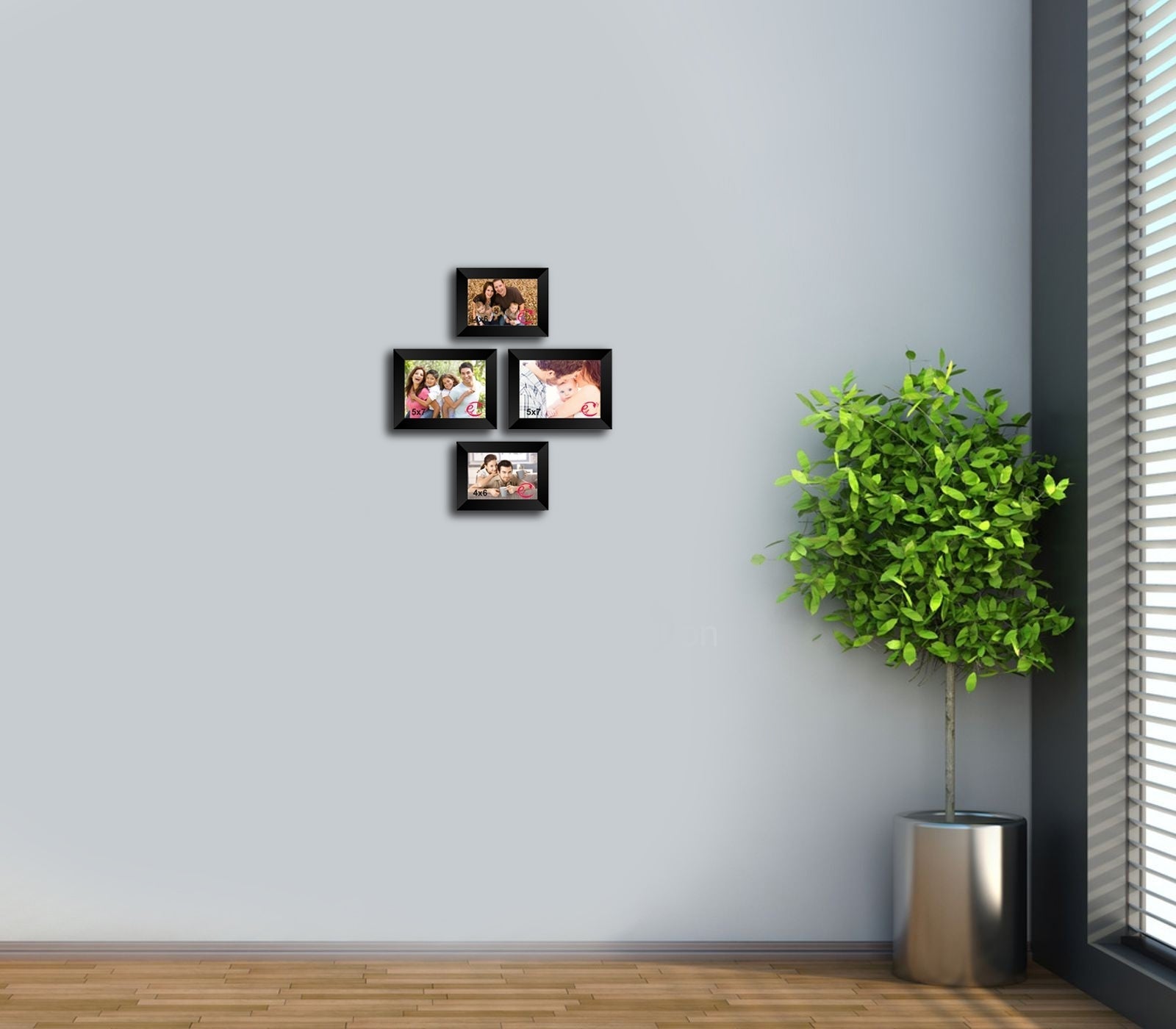 Memory Wall Collage Photo Frame Set of 4 individual photo frames Kafalo