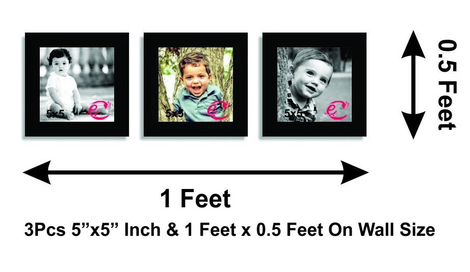 Memory Wall Collage Photo Frame Set of 3 individual photo frames Kafalo