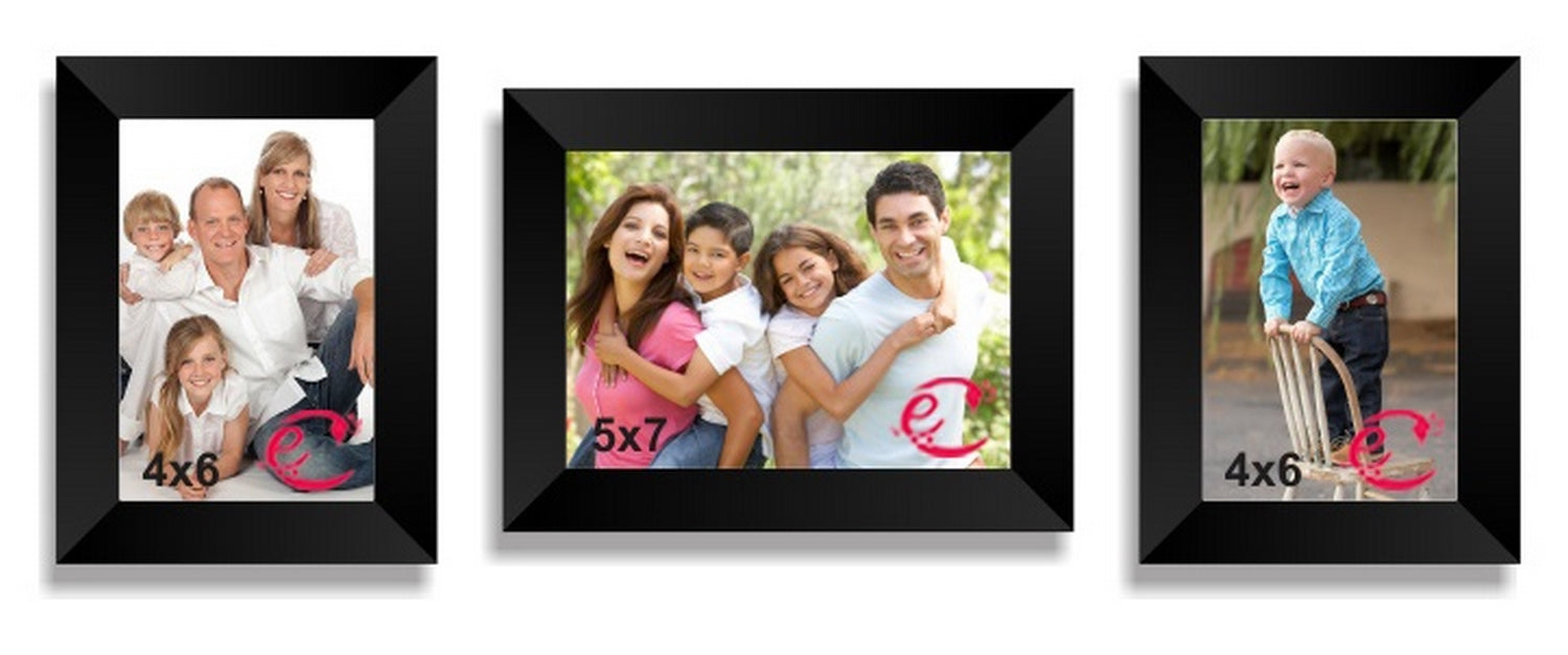 Memory Wall Collage Photo Frame Set of 3 individual photo frames Kafalo