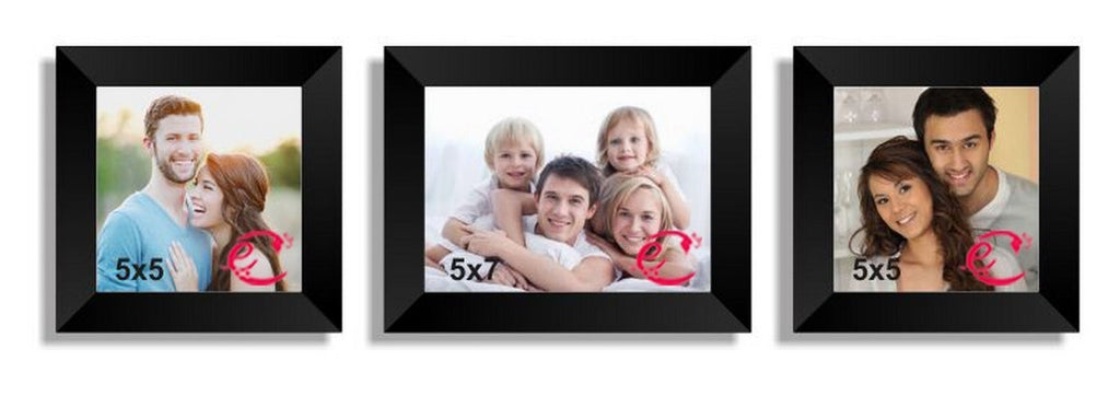 Memory Wall Collage Photo Frame Set of 3 individual photo frames Kafalo