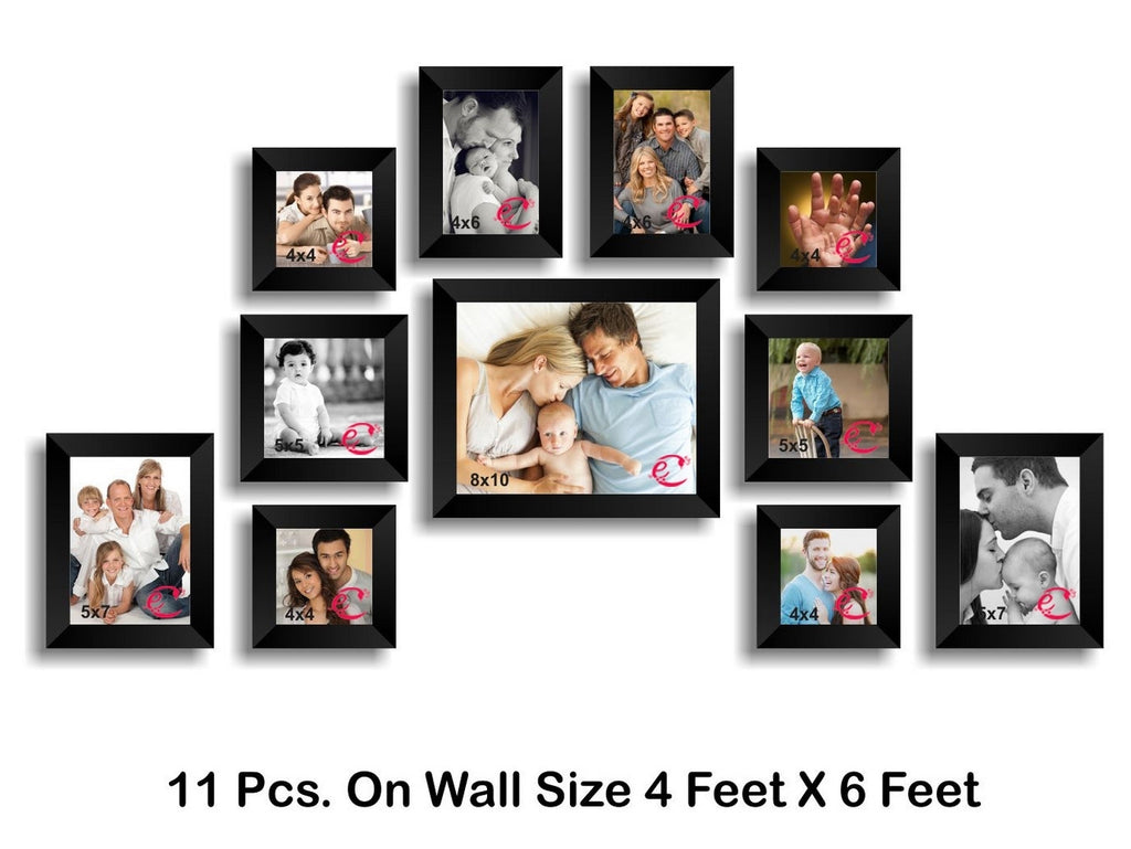 Memory Wall Collage Photo Frame Set of 11 individual photo frames Kafalo