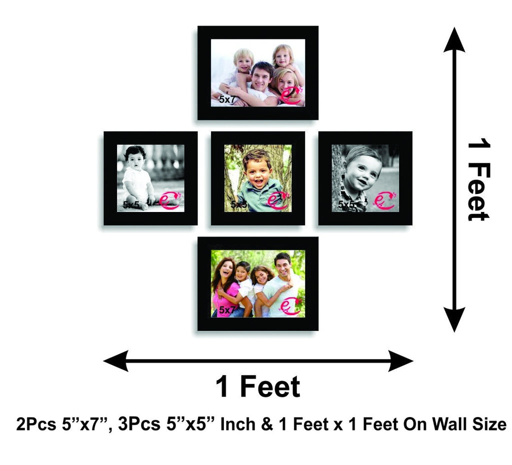 Memory Wall Collage Photo Frame Set of 5 individual photo frames Kafalo