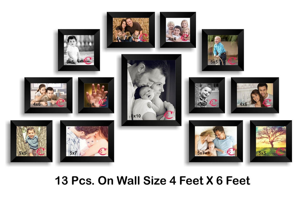 Memory Wall Collage Photo Frame Set of 13 individual photo frames Kafalo