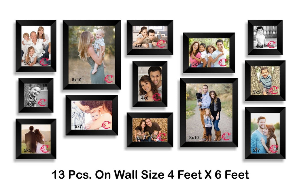 Memory Wall Collage Photo Frame Set of 13 individual photo frames Kafalo