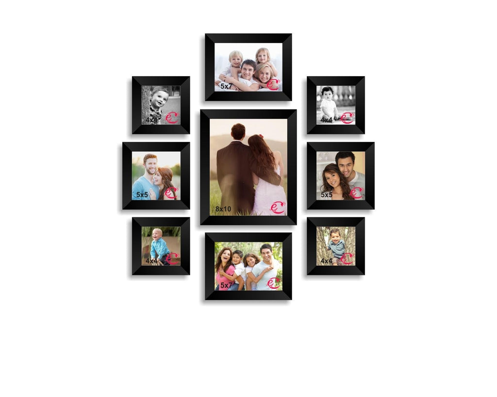 Memory Wall Collage Photo Frame Set of 9 individual photo frames Kafalo