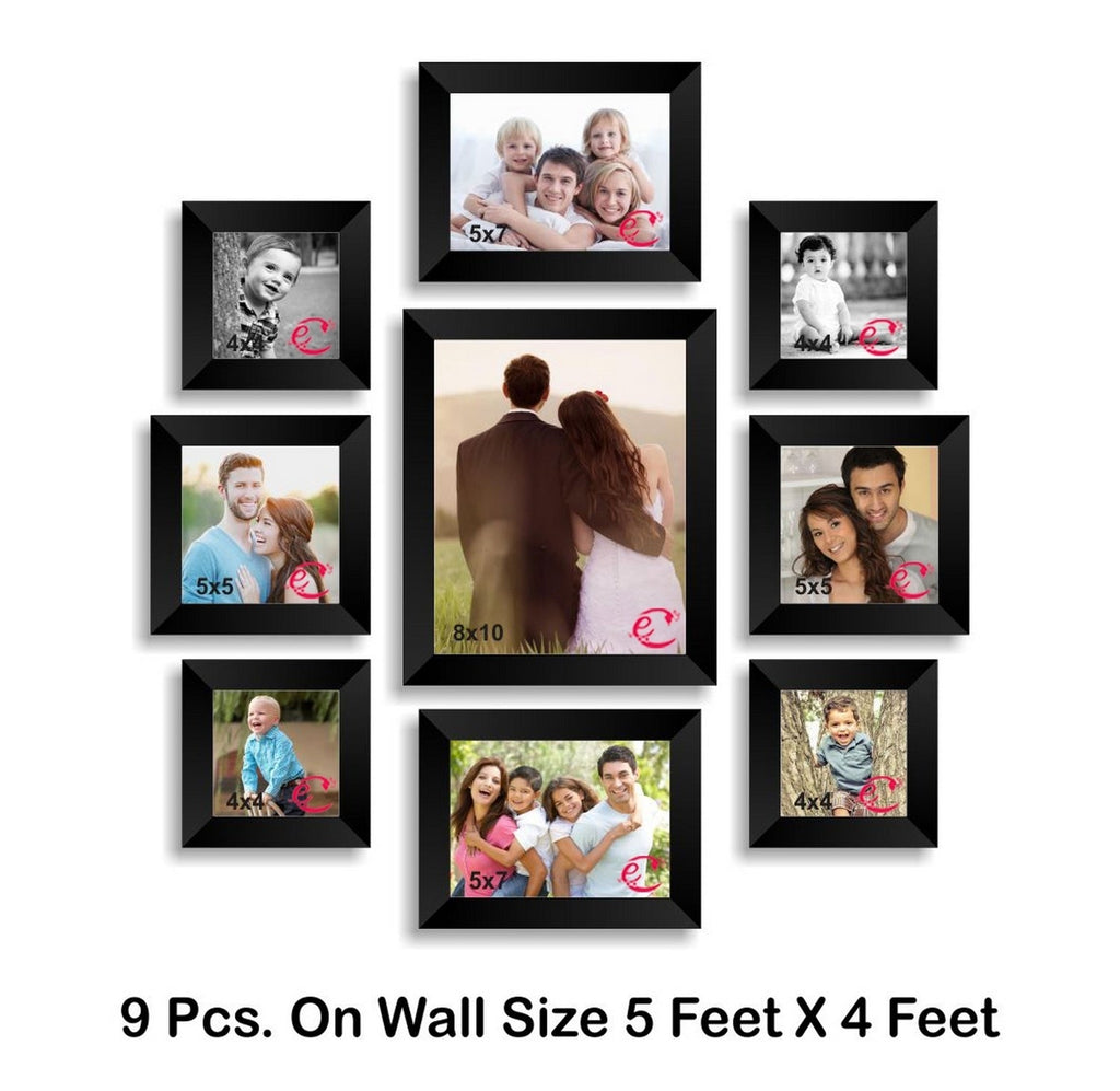 Memory Wall Collage Photo Frame Set of 9 individual photo frames Kafalo