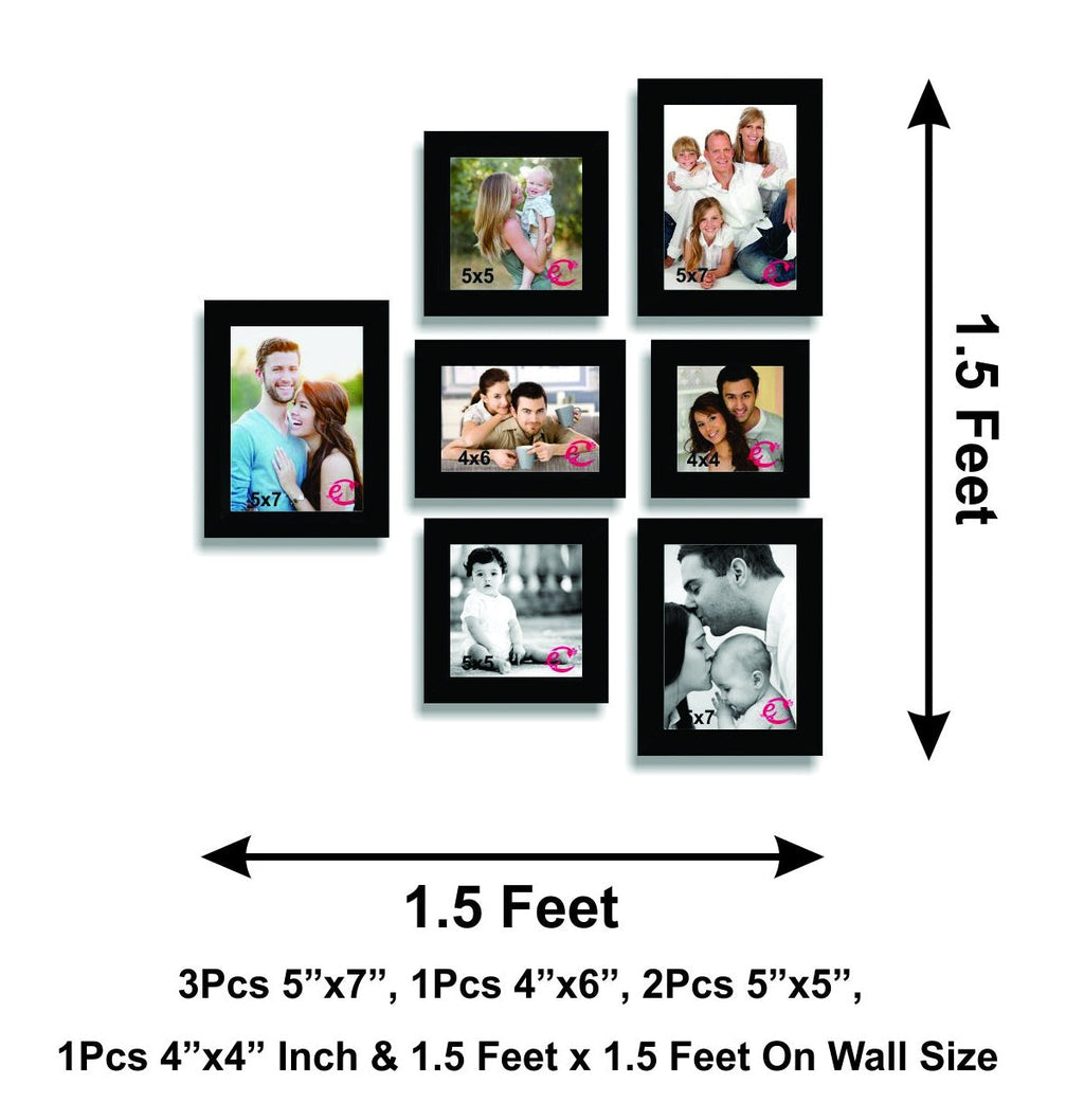 Memory Wall Collage Photo Frame Set of 7 individual photo frames Kafalo