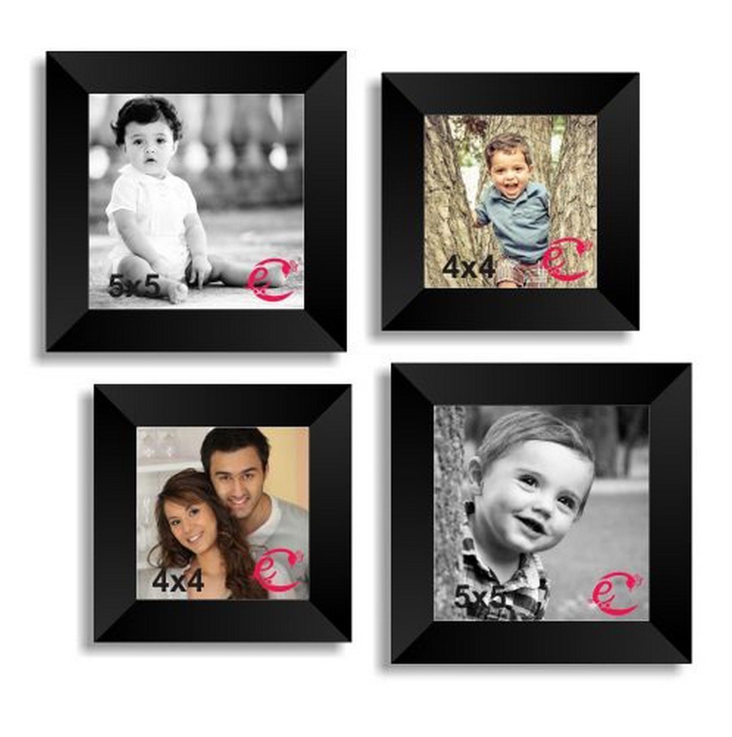 Memory Wall Collage Photo Frame Set of 4 individual photo frames Kafalo