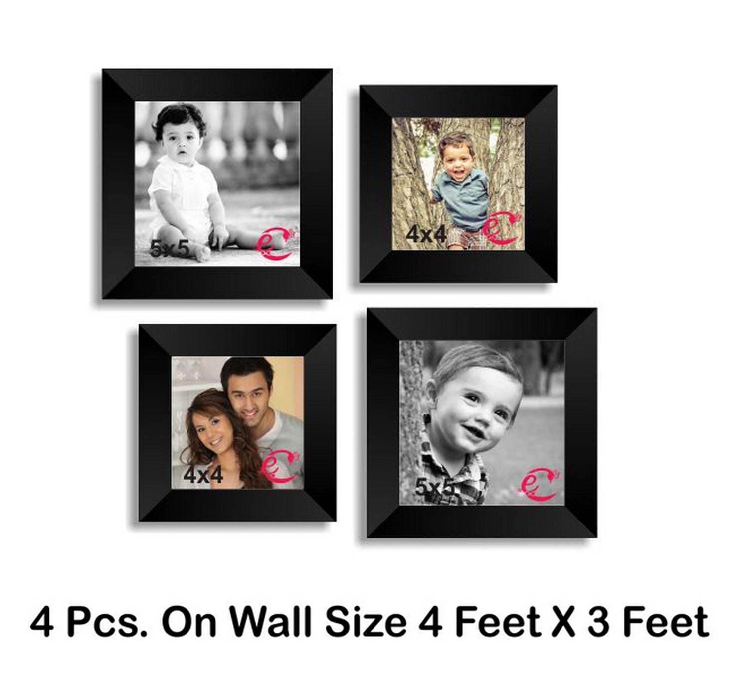 Memory Wall Collage Photo Frame Set of 4 individual photo frames Kafalo