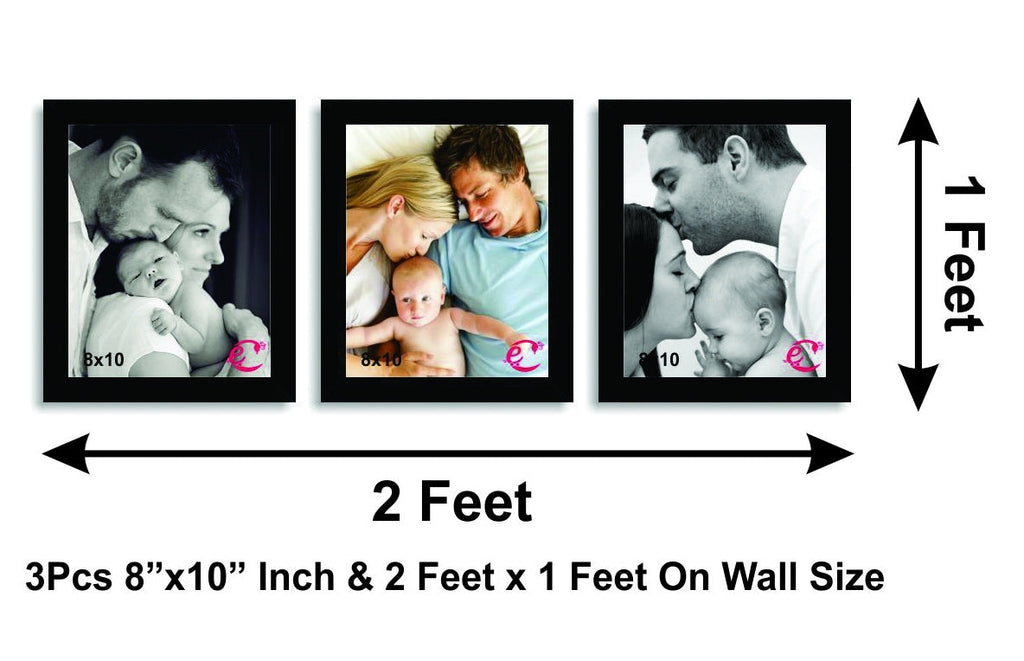 Memory Wall Collage Photo Frame Set of 3 individual photo frames Kafalo