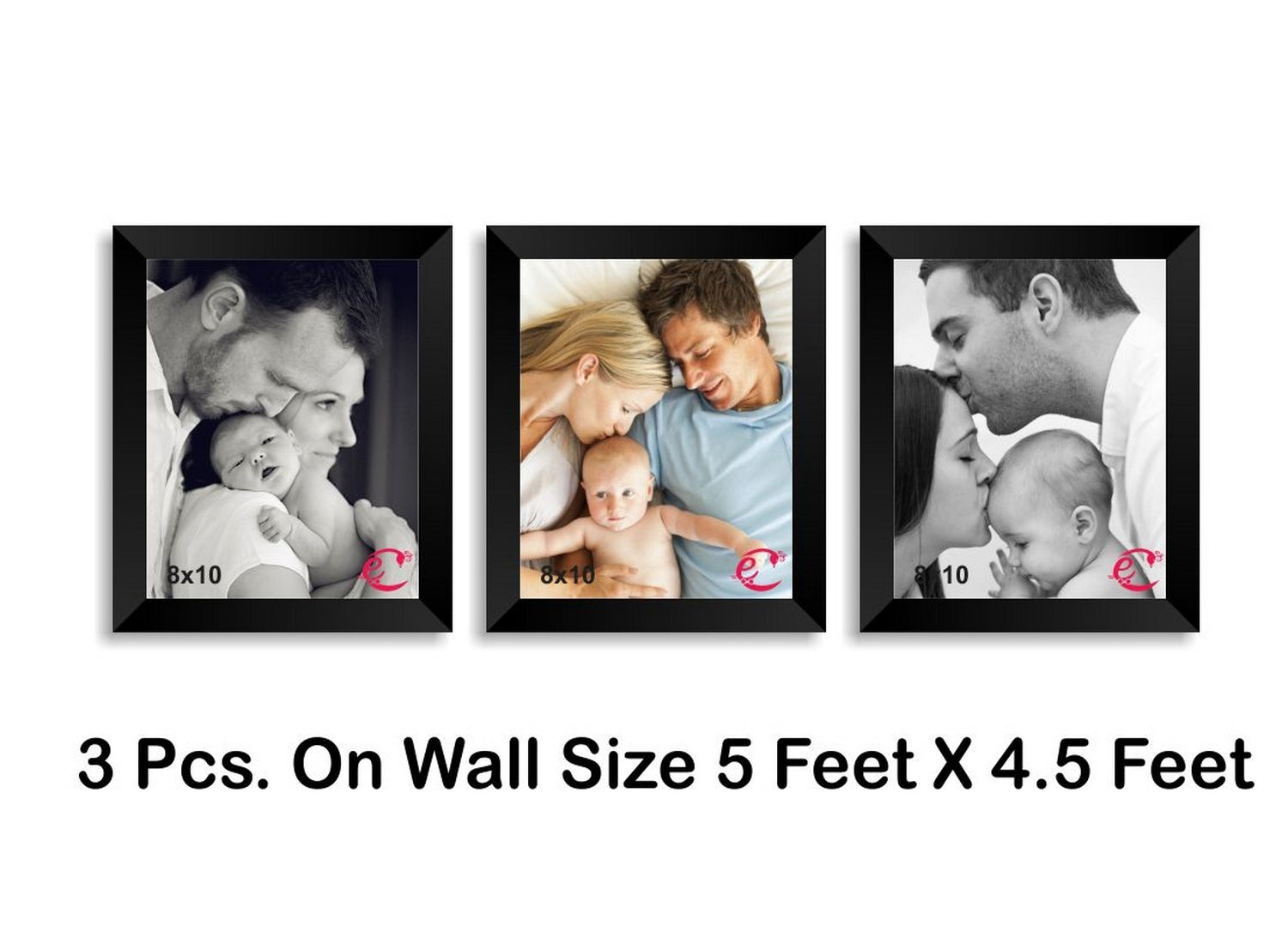 Memory Wall Collage Photo Frame Set of 3 individual photo frames Kafalo