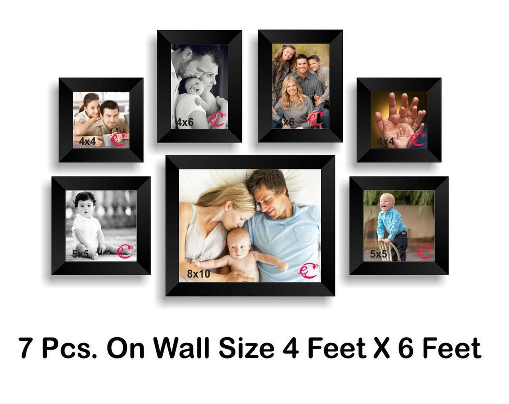 Memory Wall Collage Photo Frame Set of 7 individual photo frames Kafalo