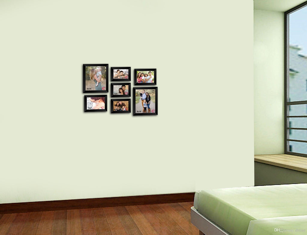 Memory Wall Collage Photo Frame Set of 7 individual photo frames Kafalo
