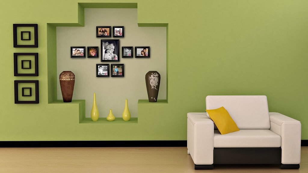 Memory Wall Collage Photo Frame Set of 9 individual photo frames Kafalo