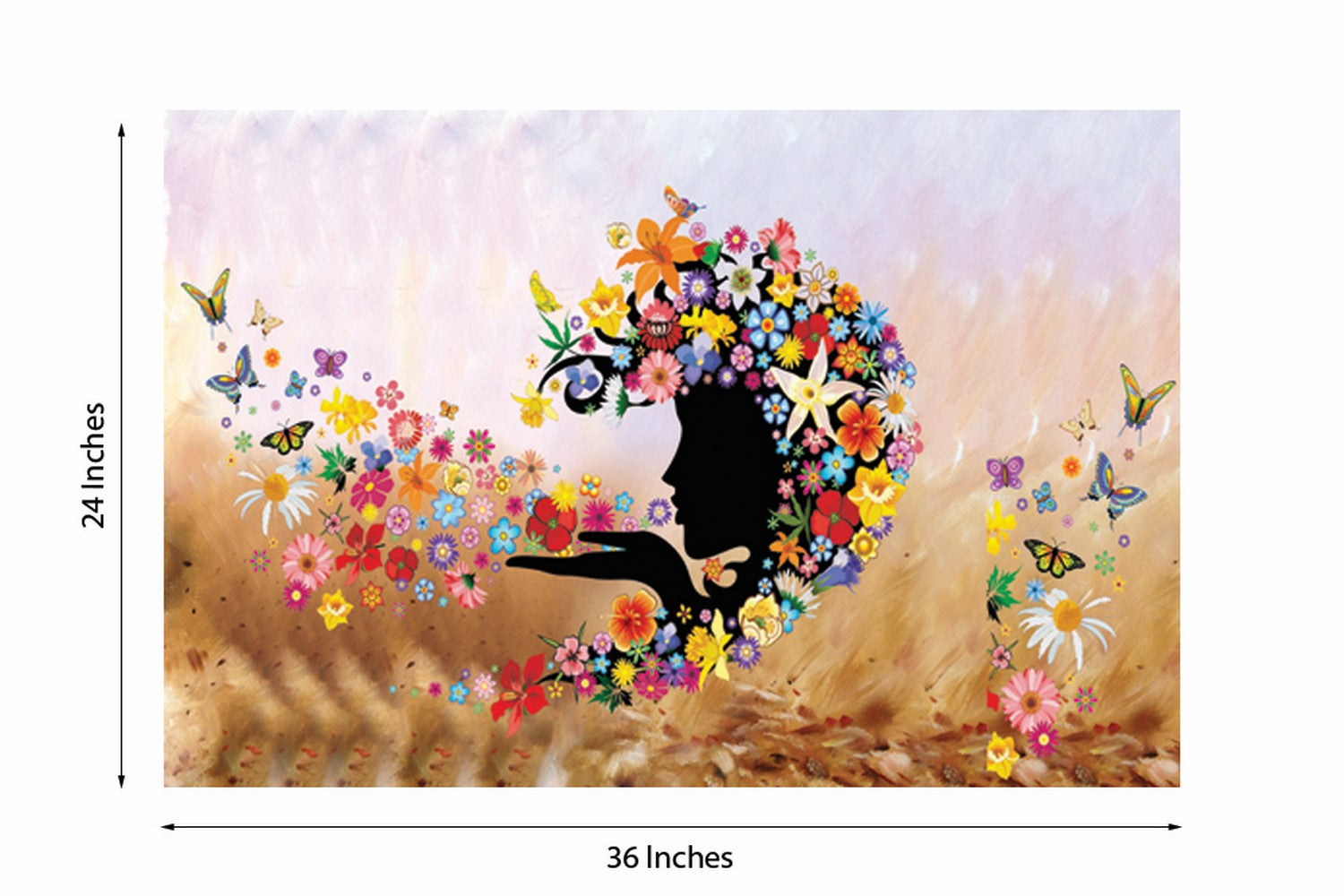 Beautiful Angel Design Self Adhesive Sparkle Coated Painting without frame Kafalo
