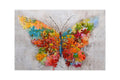 Colorful Butterfly Design Self Adhesive Sparkle Coated Painting without frame Kafalo