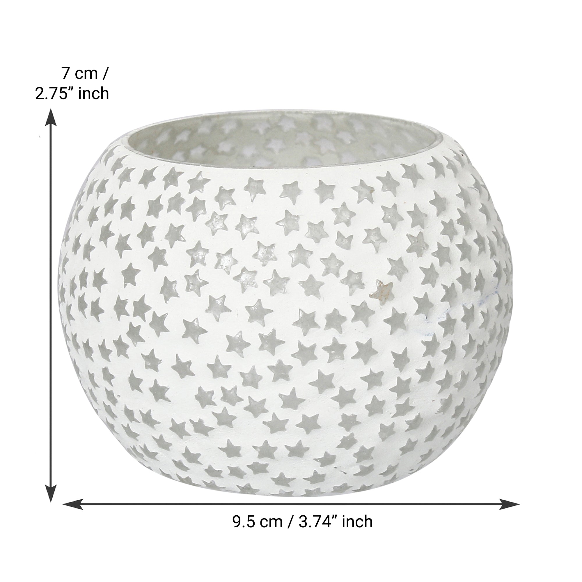 Mosaic Glass Decorative Tea Light Holder/Diya Kafalo