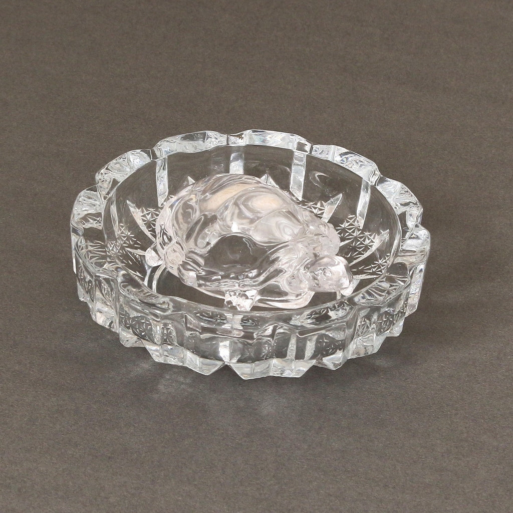 Decorative Feng-Shui White Crystal tortoise statue with Plate for Office Desks and Home Kafalo