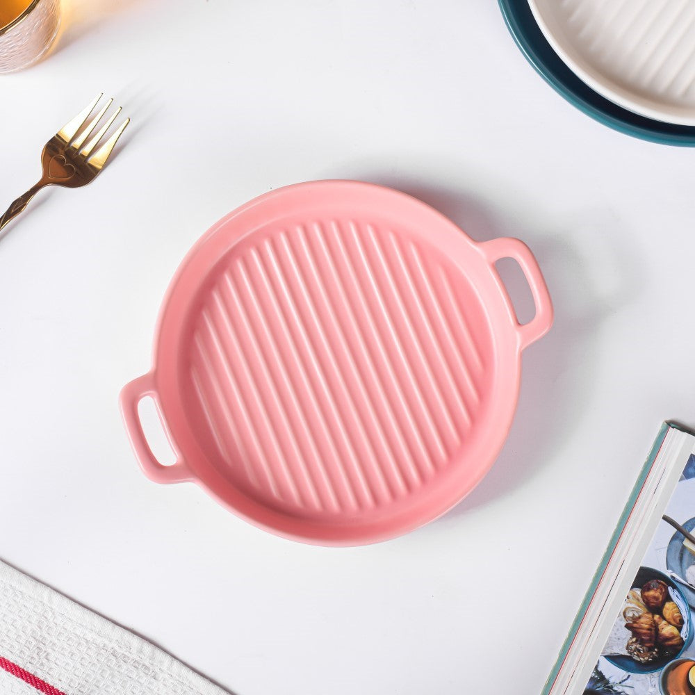 Pink Oven Plate Small Nestasia