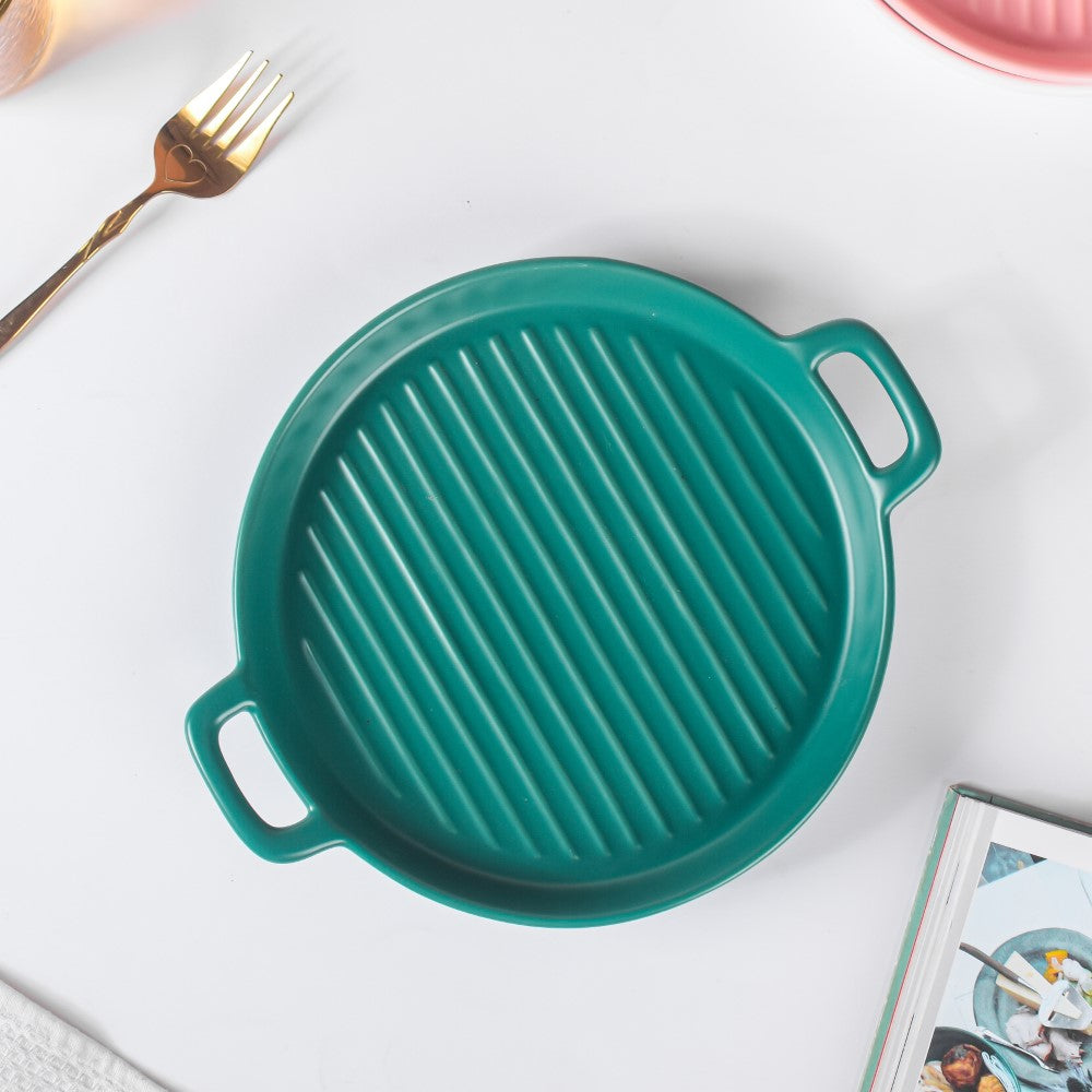 Green Oven Plate Large Nestasia