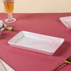 Marble Serving Platter Pink Large 8 Inch Nestasia
