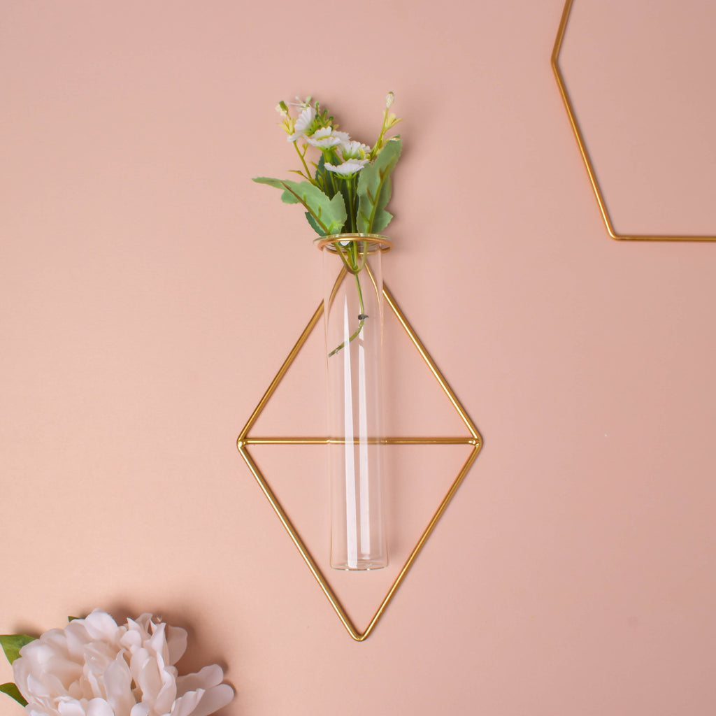 Diamond Wall Tube Vase Nestasia