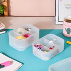Multicompartment Storage Box Set Of 4