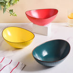 Ribbed Boat Serving Bowl Nestasia