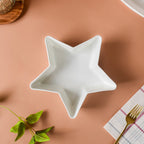 Riona Star Ceramic Fruit Bowl White Large 600 ml Nestasia