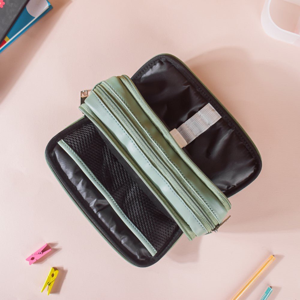 Storage Pencil Bag Green Nestasia