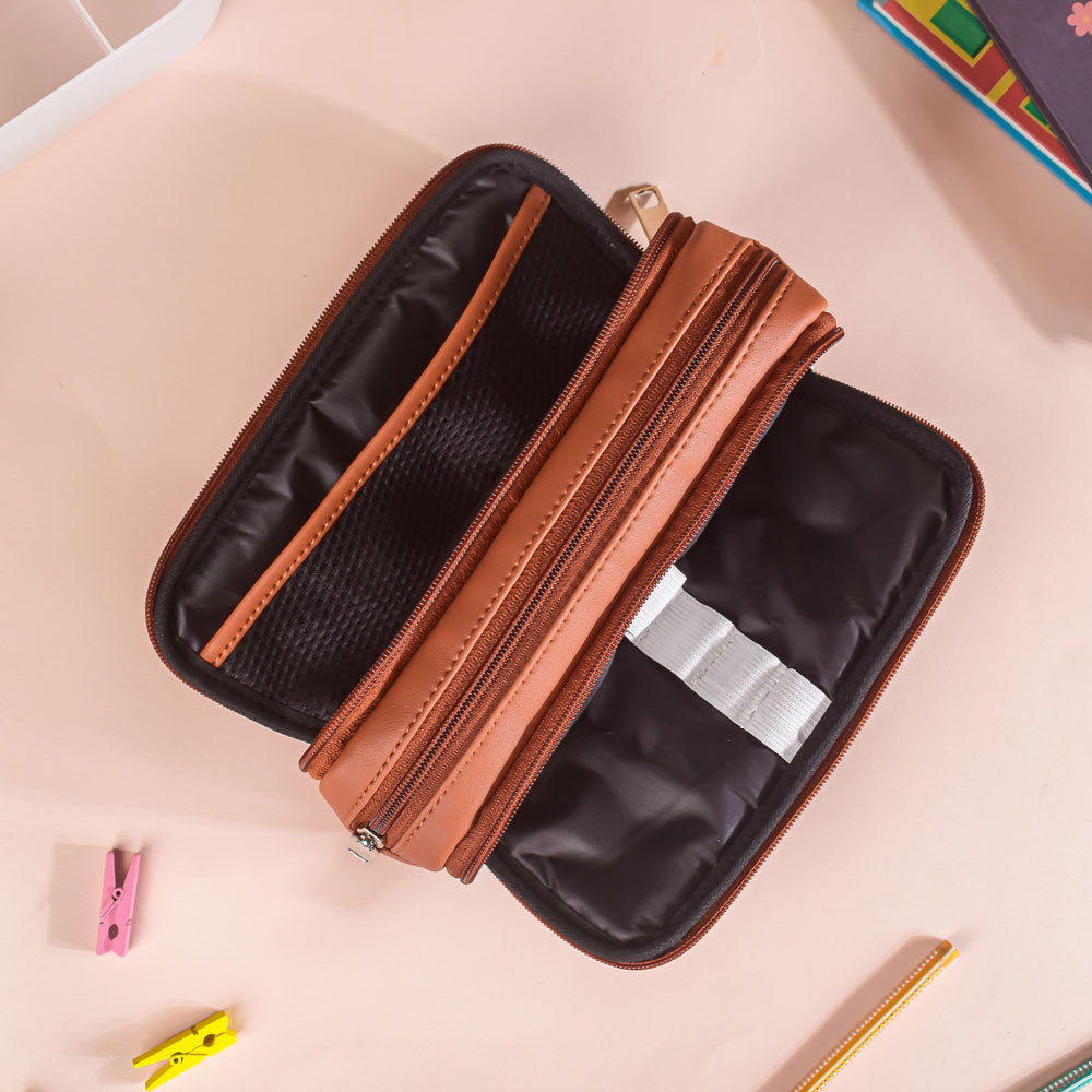 Pencil Bag Tan Nestasia