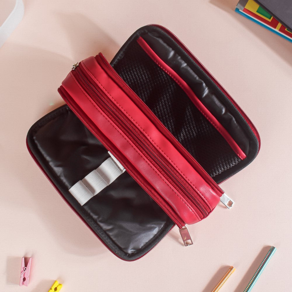 Multipurpose Stationery Bag Red Nestasia
