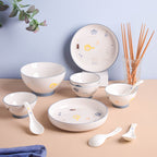 Patterned Soup Bowl Set For 4 Nestasia